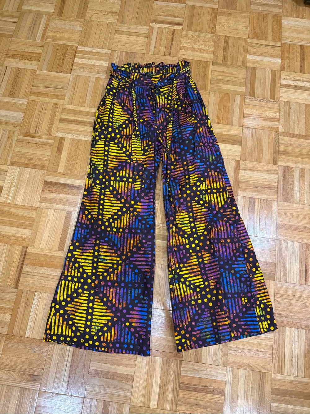 Women's African Print Wide Leg Pants